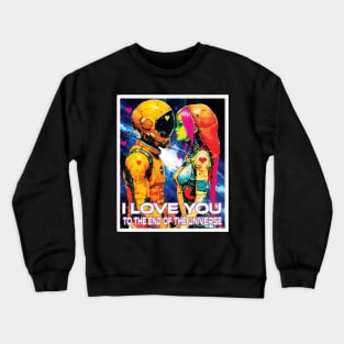 I love you to the end of the universe Crewneck Sweatshirt